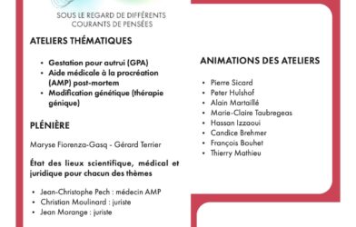 ATELIERS THÉMATIQUES DE RÉFLEXION ÉTHIQUE