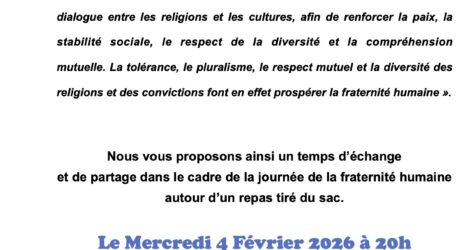 REPAS FRATERNEL INTERRELIGIEUX